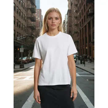 Dámské oblečení Sinsay - Tričko s krátkým rukávem - bílá - 618FG-00M - 618FG-00M-L