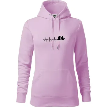 Dámská mikina EKG hasiči - Mikina dámská Cape s kapucí - S ( Orchid )