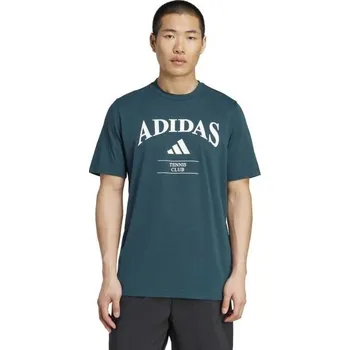 Pánské tričko Pánské triko adidas HERITAGE TNS G TEE 2XL Tmavě zelená, Bílá