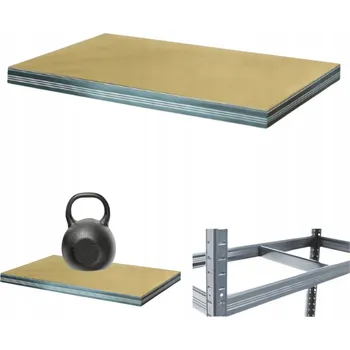 Dílenský regál Kovový skladový regál Wamar-Sosenka 6 x 75 x 30 cm, nosnost až 175 kg na polici