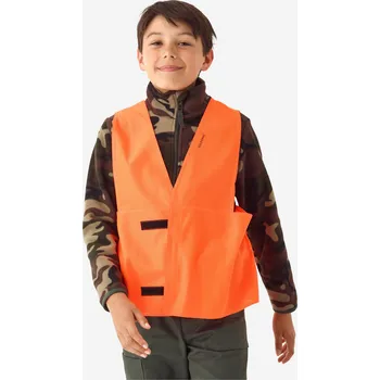 Opasek SOLOGNAC Dětská výstražná vesta 8 LET ORANŽOVÁ