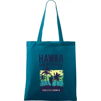 Hawaii - Taška bavlněná - 42 x 38 cm ( Petrolejová )