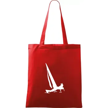 Nákupní taška Katamarán 2 osoby - Taška bavlněná - 42 x 38 cm ( Červená )