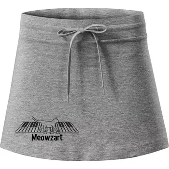 Dámská sukně Meowzart - Sportovní sukně - two in one - XL ( Tmavě šedý melír )