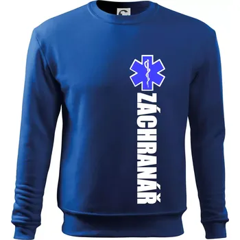 Chlapecké tričko Záchranář - hvězda - Mikina Essential dětská - 146 cm/10 let ( Královská modrá )