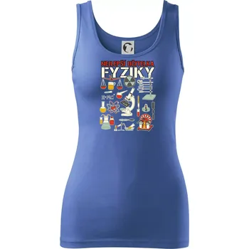 Dámské oblečení Nejlepší učitelka fyziky - Dámské tílko - L ( Azurově modrá )