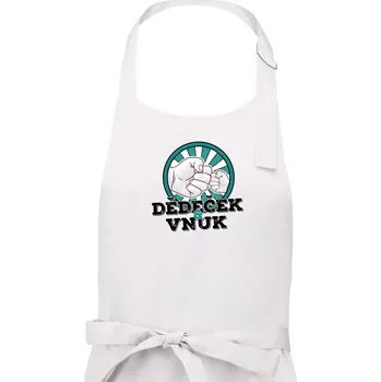 Kuchyňská zástěra Dědeček a vnuk - Pánská zástěra na vaření - Univerzální velikost ( Bílá )
