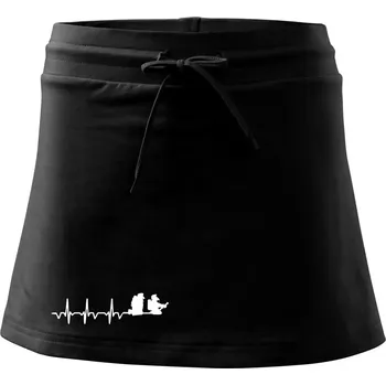 Dámská sukně EKG hasiči - Sportovní sukně - two in one - S ( Černá )
