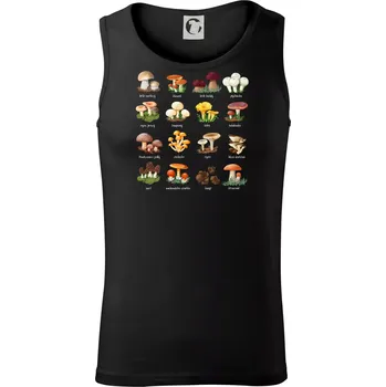 Pánské termoprádlo Atlas hub - triko s houbami - Tílko pánské Core - L ( Černá )