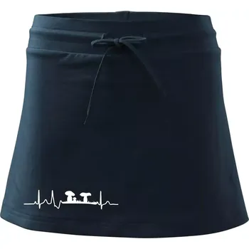 Dámská sukně EKG houbař - Sportovní sukně - two in one - XL ( Námořní modrá (velmi tmavá - téměř černá) )