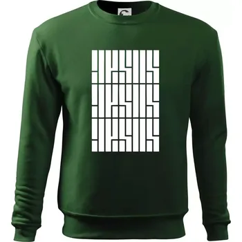 Chlapecké tričko Jesus nápis - Mikina Essential dětská - 146 cm/10 let ( Lahvově zelená )