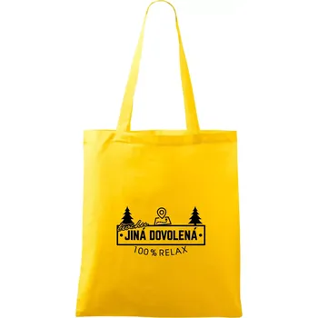 Trochu jiná dovolená mapa - Taška bavlněná - 42 x 38 cm ( Žlutá )