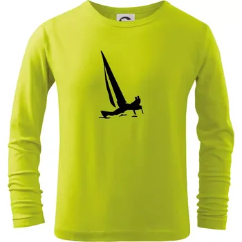 Dětská móda Katamarán 2 osoby - Triko dětské Long Sleeve - 104-110cm / 3-4 roky ( Limetková )