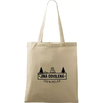 Nákupní taška Trochu jiná dovolená mapa - Taška bavlněná - 42 x 38 cm ( Naturální )