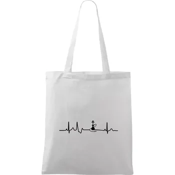 EKG shisha - Taška bavlněná - 42 x 38 cm ( Bílá )