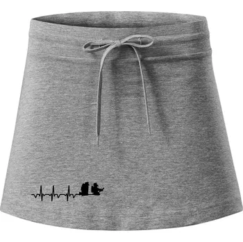 Dámská sukně EKG hasiči - Sportovní sukně - two in one - M ( Tmavě šedý melír )