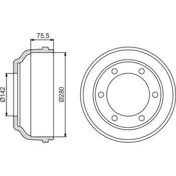 Brzdový buben Brzdový buben, 0 986 477 195