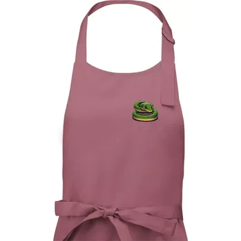 Kuchyňská zástěra Had na prsu - Dámská zástěra na vaření - Univerzální velikost ( Starorůžová )