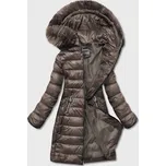 Hnědá lehká dámská bunda pro přechodné období (B8058-101) odstíny hnědé M (38)