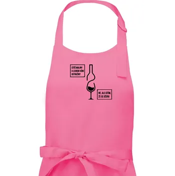 Kuchyňská zástěra Cítím, že se ožeru - Dámská zástěra na vaření - Univerzální velikost ( Růžová )