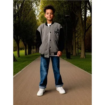 Sinsay - Baseballová bunda - šedá - 489CG-90M - 489CG-90M-152