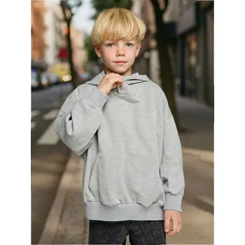 Chlapecké oblečení Sinsay - Mikina s kapucí - šedá - 972FS-85X - 972FS-85X-116