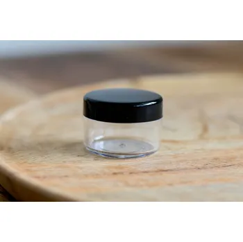 Dóza na potraviny Průhledná miska s černým víčkem 15 ml, WHITE ORCHID