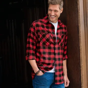 Dámská košile Flanelová kostkovaná košile, sada 3 ks červená+žlutá+tyrkysová XL