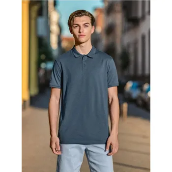 Pánské tričko Sinsay - Bavlněné polo tričko - indigo - 554EY-57X - 554EY-57X-L