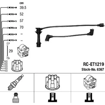 Zapalovací kabel Sada kabelů pro zapalování, 6367