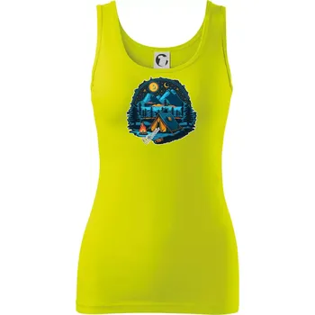 Krkonoše pod stanem - Dámské tílko - M ( Limetková )