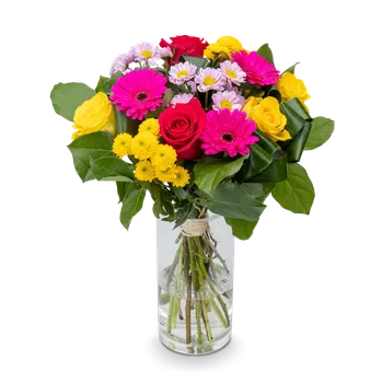 umělá květina Kytice růží, germín a santin Hannah malá - Belles Fleurs