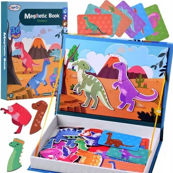 Puzzle Magnetické Puzzle Dinosaurus 36dílné ZA4408