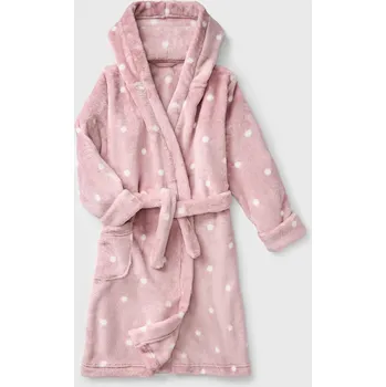 Dámské noční prádlo Hřejivý dívčí župan Stars s kapucí