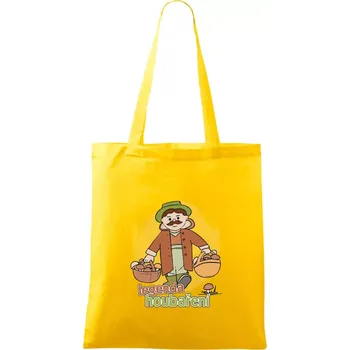 Legenda houbaření - Taška bavlněná - 42 x 38 cm ( Žlutá )