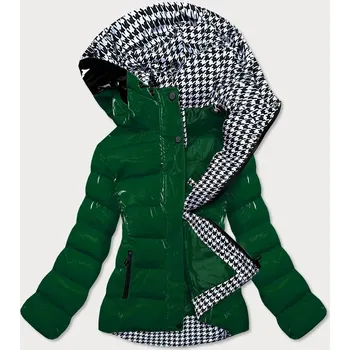 Dámská bunda Zelená dámská prošívaná bunda (w807#) odstíny zelené XXL (44)