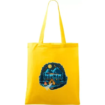 Jeseníky pod stanem - Taška bavlněná - 42 x 38 cm ( Žlutá )