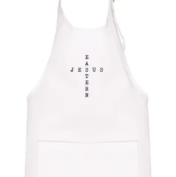Kuchyňská zástěra Eastern Jesus - Dětská zástěra na vaření - Univerzální velikost ( Bílá )