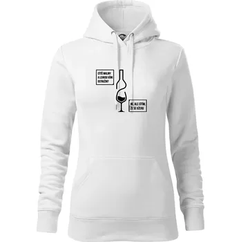 Dámská mikina Cítím, že se ožeru - Mikina dámská Cape s kapucí - M ( Bílá )