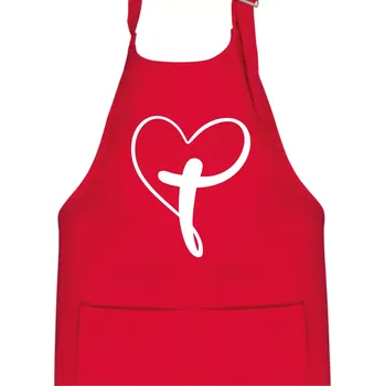 Kuchyňská zástěra Jesus srdce - Dětská zástěra na vaření - Univerzální velikost ( Červená )