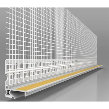 Stavební profil LIKOV LS2-ADAPT COLOR – okenní začišťovací lišta 2D - 06 mm, Světle šedá RAL 7047, 2,6 m