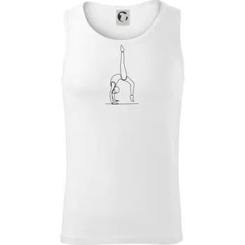 Gymnastika na rukou jedním tahem - Tílko pánské Core - M ( Bílá )