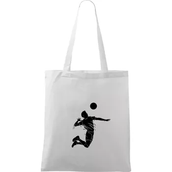 Volejbal splash jednoduchý - Taška bavlněná - 42 x 38 cm ( Bílá )