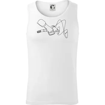 Petrolhead jedním tahem - Tílko pánské Core - L ( Bílá )