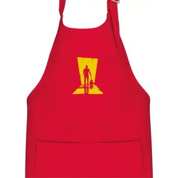 Kuchyňská zástěra Kytarista ve tmě - Dětská zástěra na vaření - Univerzální velikost ( Červená )