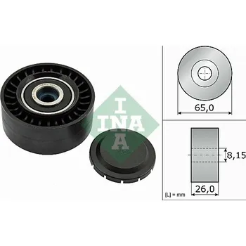 Vratna/vodici kladka, klinovy zebrovy remen, 532 0564 10