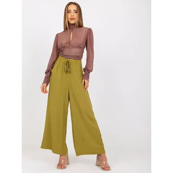 Dámské kalhoty Kalhoty D73761M62237A olivově zelená XS