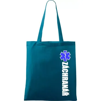 Záchranář - hvězda - Taška bavlněná - 42 x 38 cm ( Petrolejová )