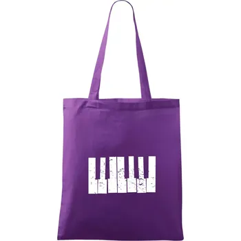Klávesy vintage - Taška bavlněná - 42 x 38 cm ( Fialová )
