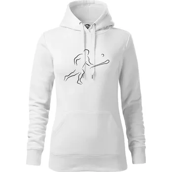 Dámská mikina Hurling hráč - Mikina dámská Cape s kapucí - M ( Bílá )